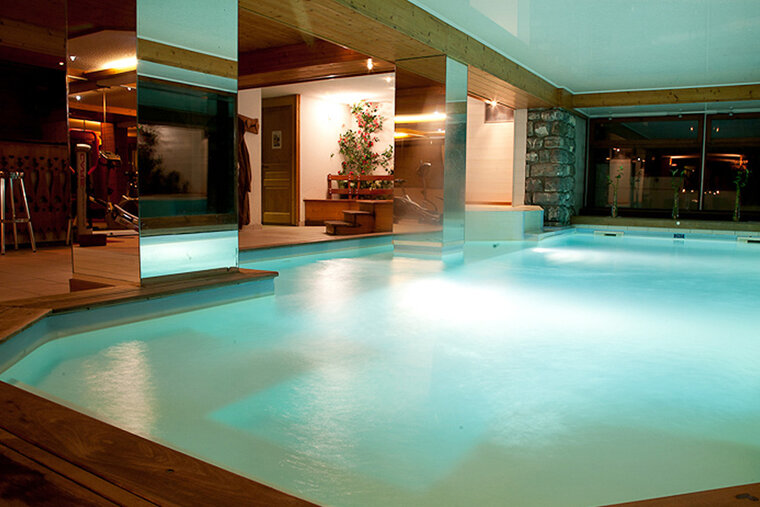 The spa area