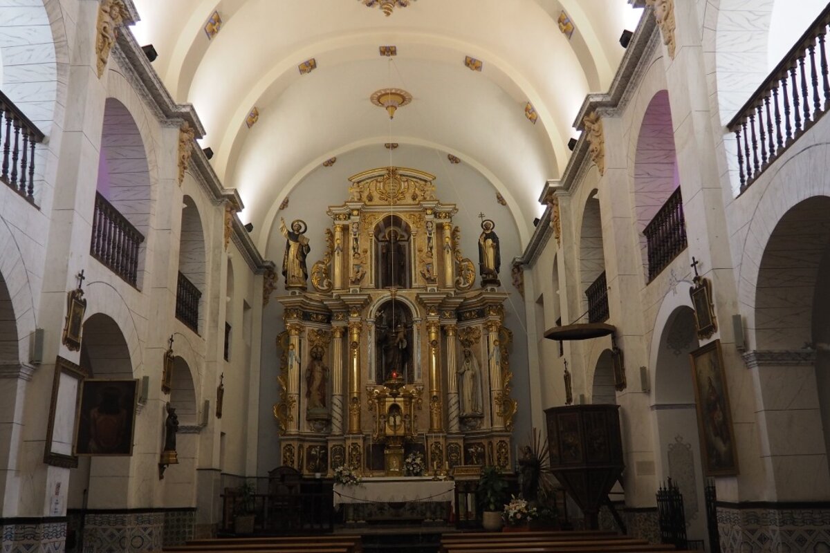 Sant Josep church interior interior of the church in sant josep in ibiza