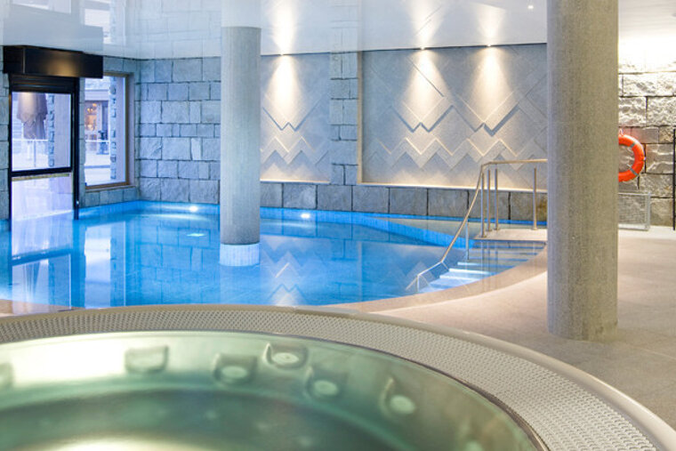 The swimming pool at the spa