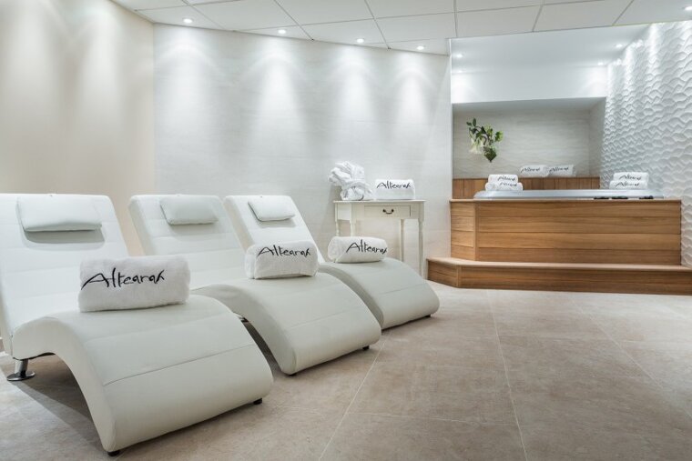 The spa area