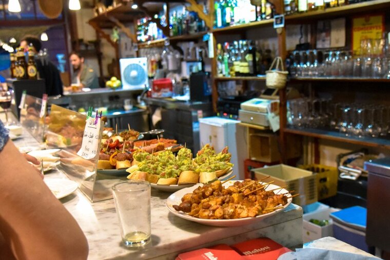 Ca La Seu pintxos display