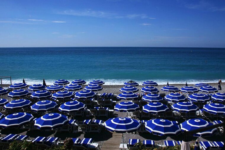 The beach at the beach club