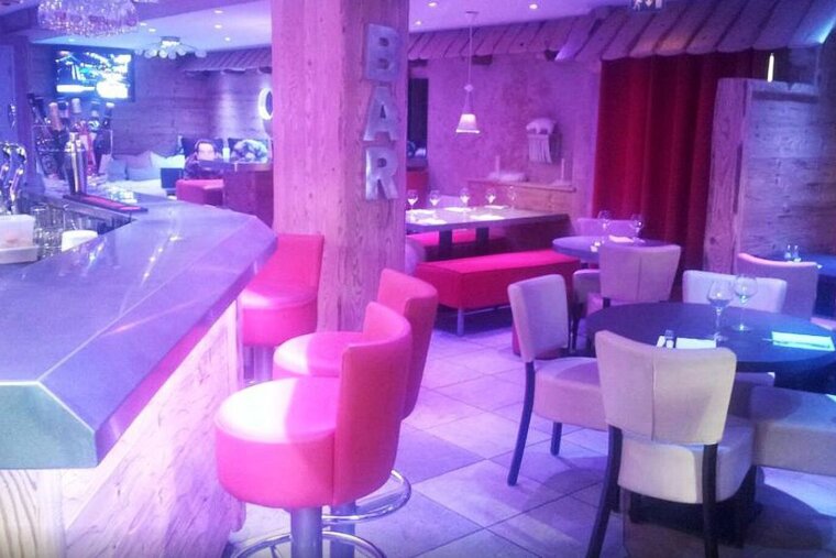 The interior of the restaurant