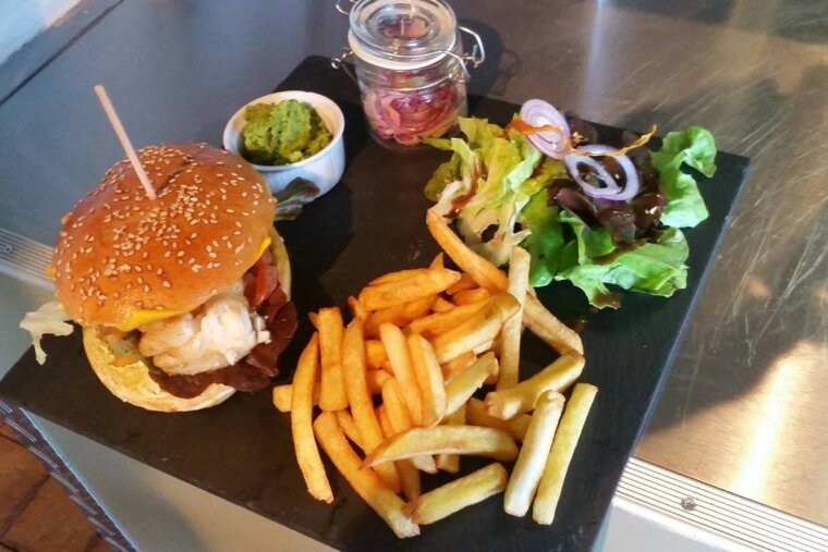 An example of food available at the bar
