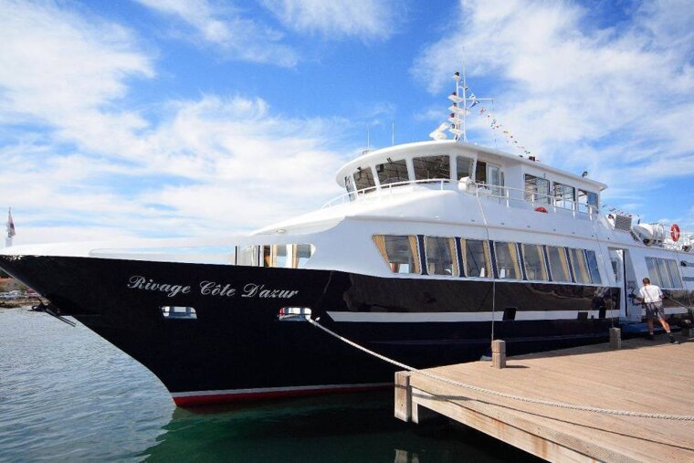 The exterior of the boat