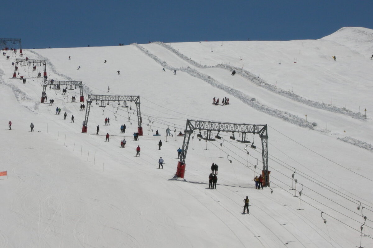 glacier skiing