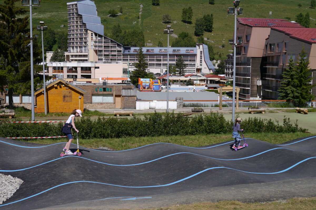 pump track in 2 alpes