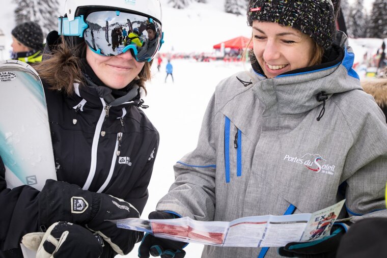 Reading a Portes du Soleil map