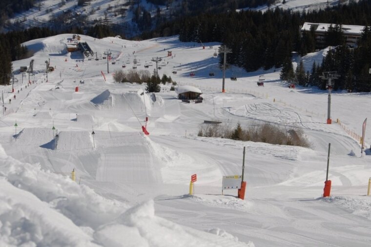 Family snowpark in Courchevel