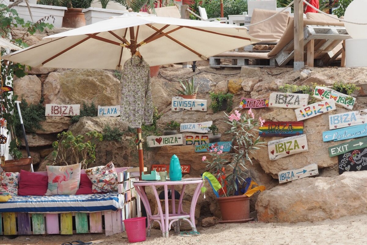 the hippy boutiques of cala vadella in the south west of ibiza