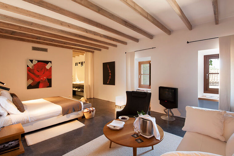 A double bedroom in the hotel