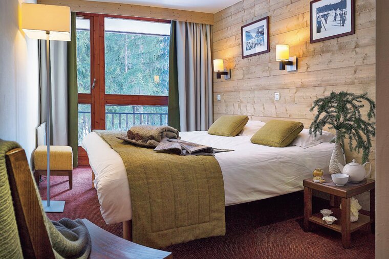 A double bedroom in one of the apartments