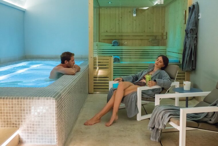 The swimming pool at the spa