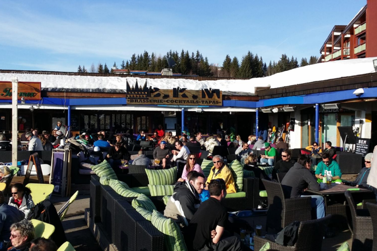 The bar's terrace