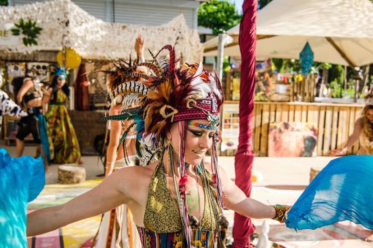 the mandala garden area of the zoo project san antonio ibiza