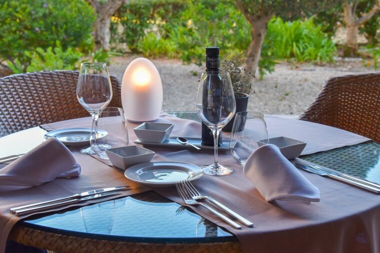 Dining at Las Bovedas Restaurant