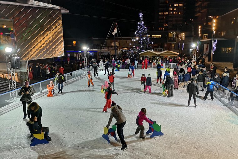 Ice skating