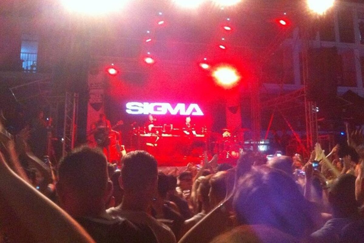 Sigma stage at ibiza rocks in san antonio