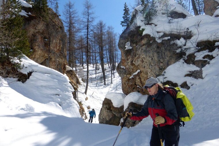 Exiting the Vallee Perdue on Friday