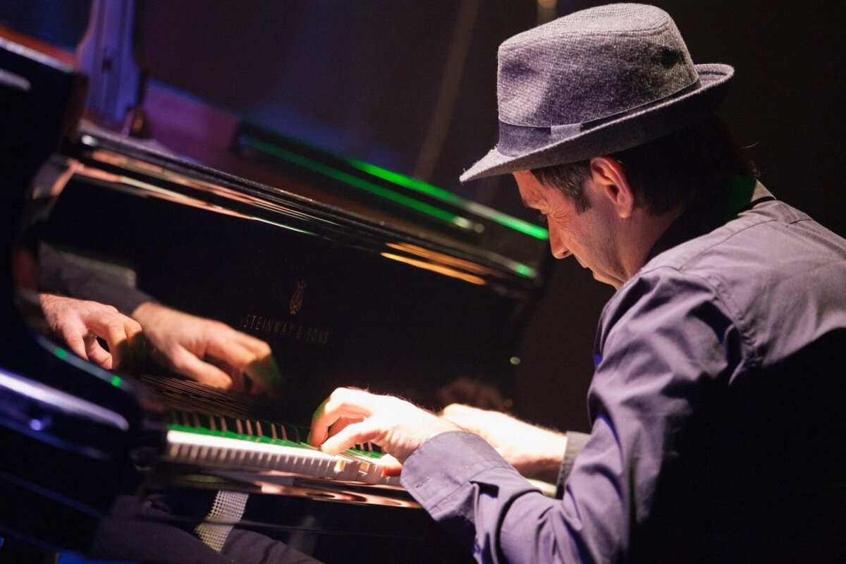 a man playing jazz piano