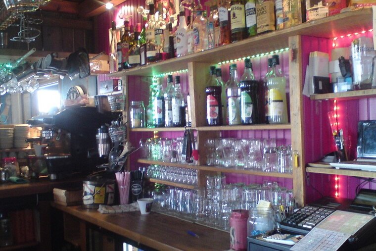 The bar area