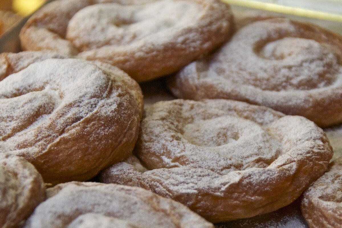 a selection of Ensaimada pastries