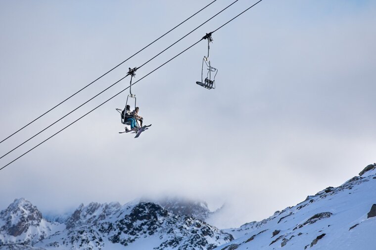 Chairlift in Meribel