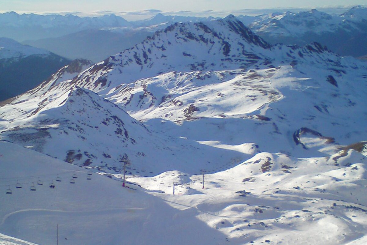 a high level piste in les arcs
