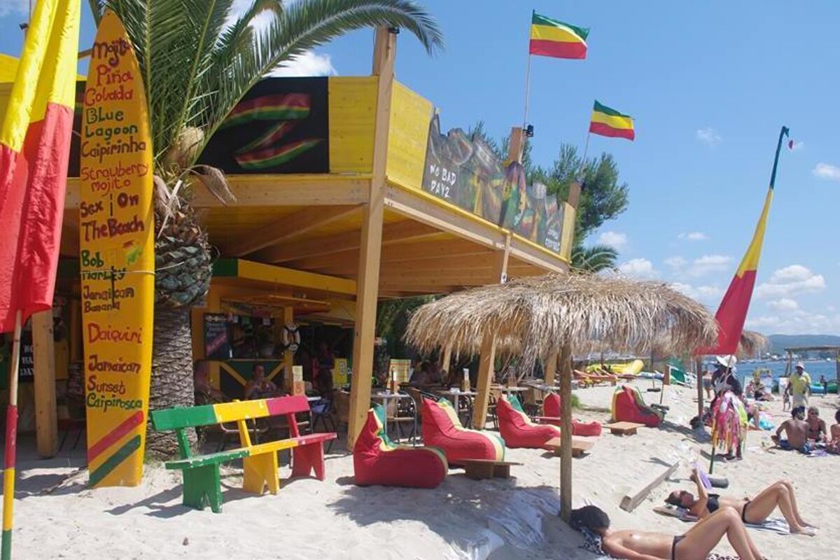 Reaggae beach bar as it once was on playa pinet
