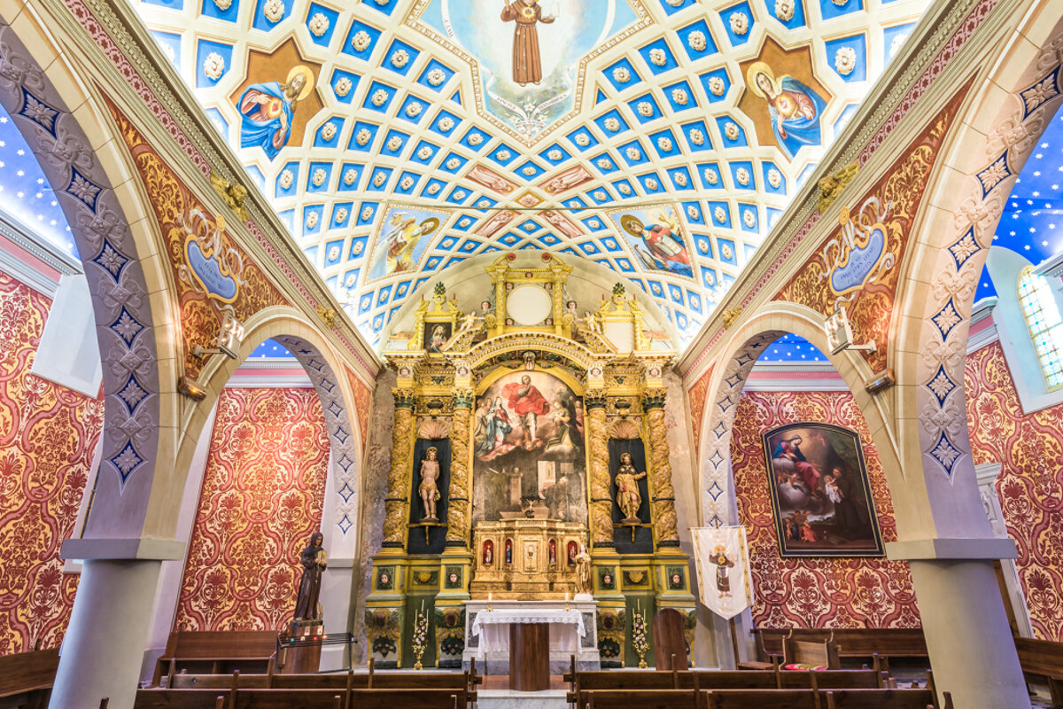 the stunning interior of the chapelle saint bernadin in antibes