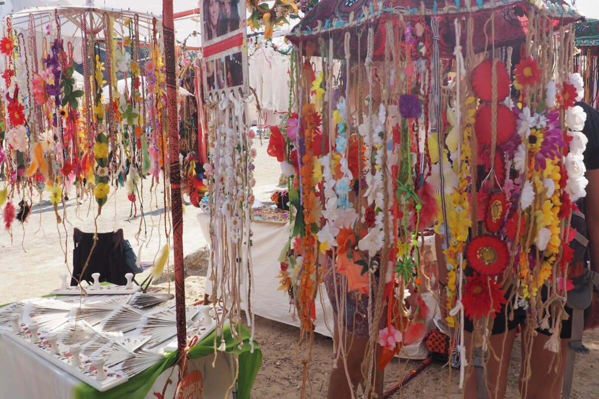 hippy market at Benirras beach on a sunday ibiza