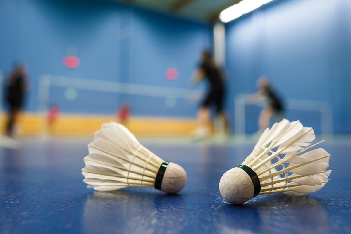 a badminton court