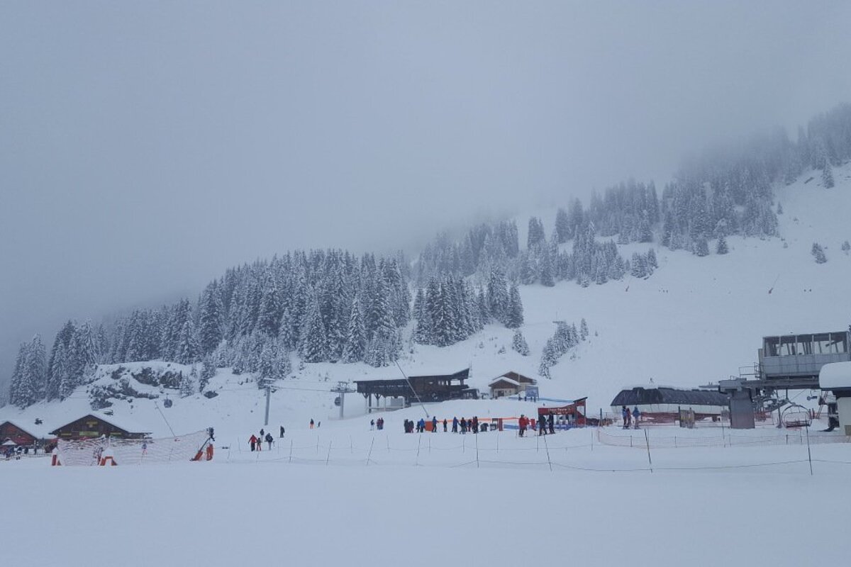 a ski area in avoriaz morzine