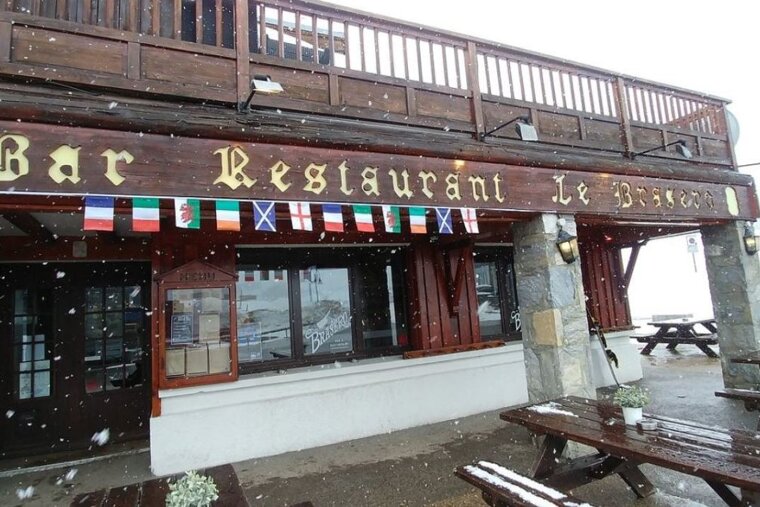 The exterior of the bar