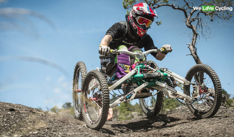 four wheels mountain biking