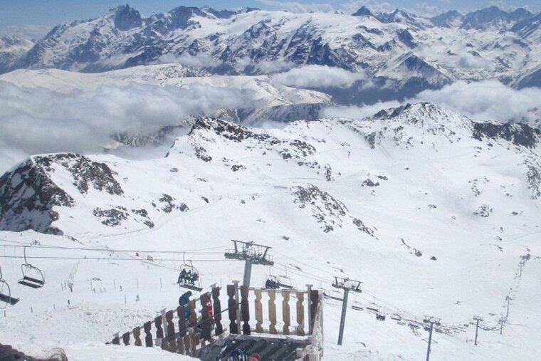 The Sarenne from the top of the Pic Blanc