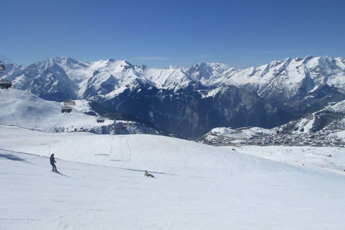 ski area in alpe dhuez