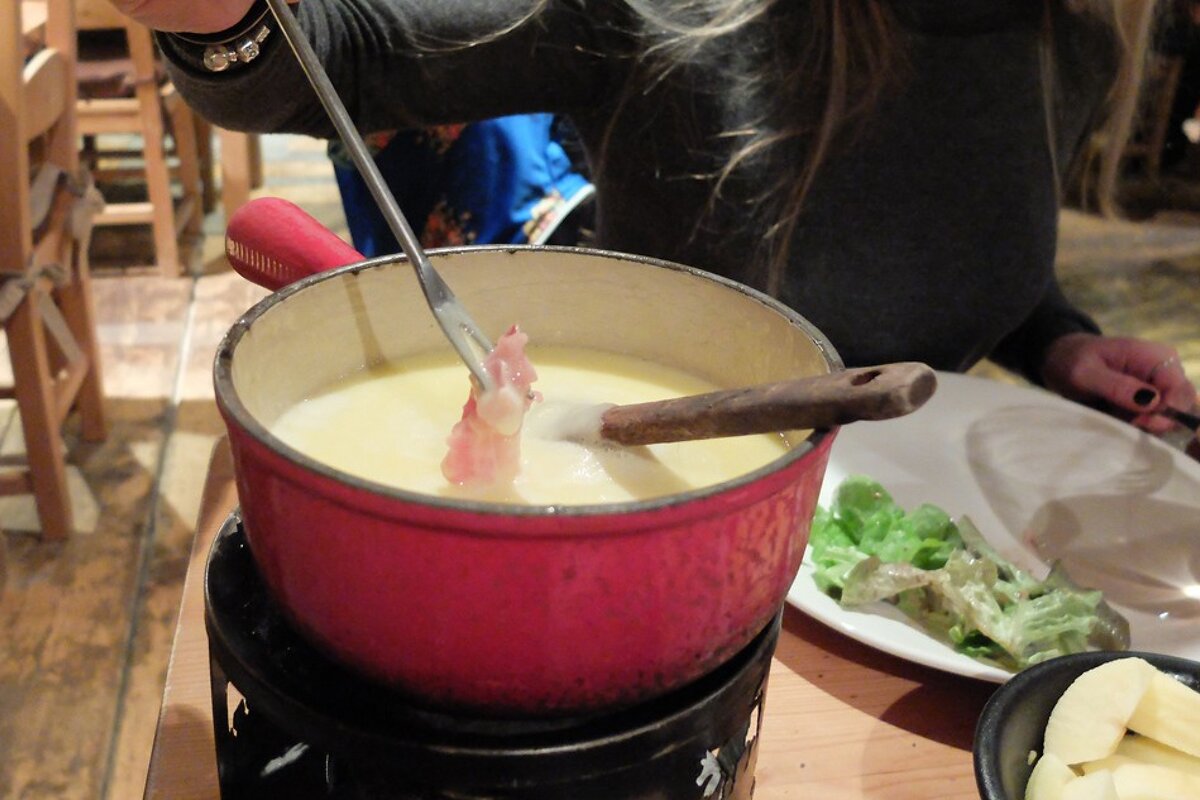 fondue in a restaurant