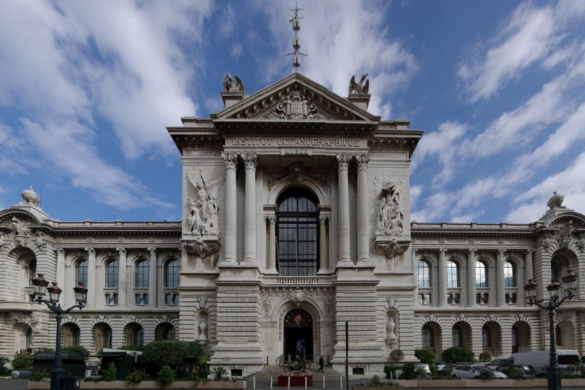 an image of the exterior of the oceanographic museum in monaco