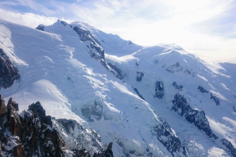 Mont Blanc from the summit viewing platform