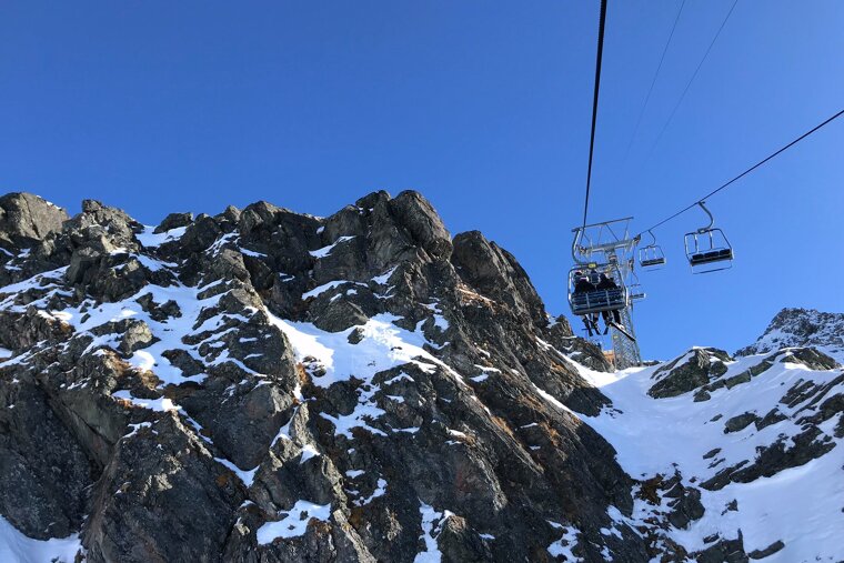 Chairlift in Verbier