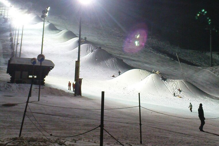 Night Skiing on the Pleney