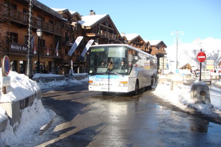 Free shuttle bus in Courchevel 1650 to 1850