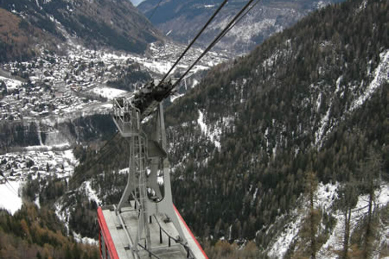 Courmayeur cable car & Aosta valley